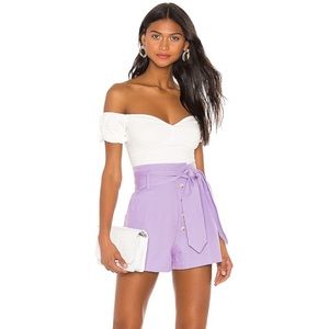 L’Academie Lavender Marina Shorts